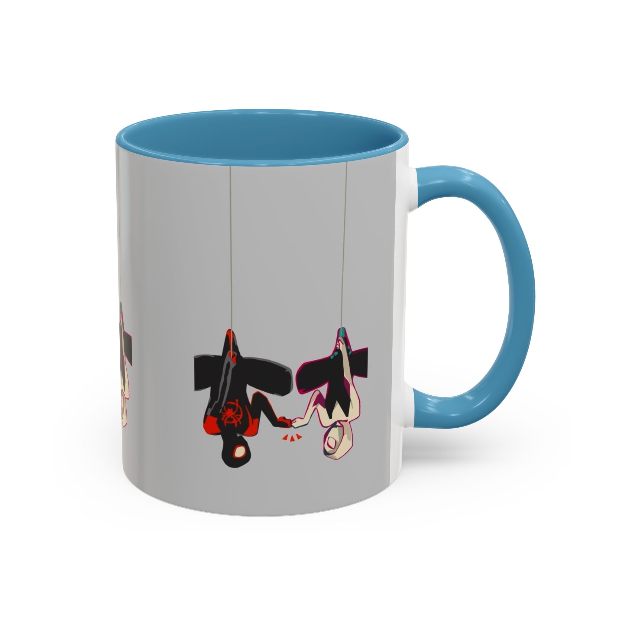 Hanging Penguin Accent Coffee Mug — Cute Couple Birds 11/15oz