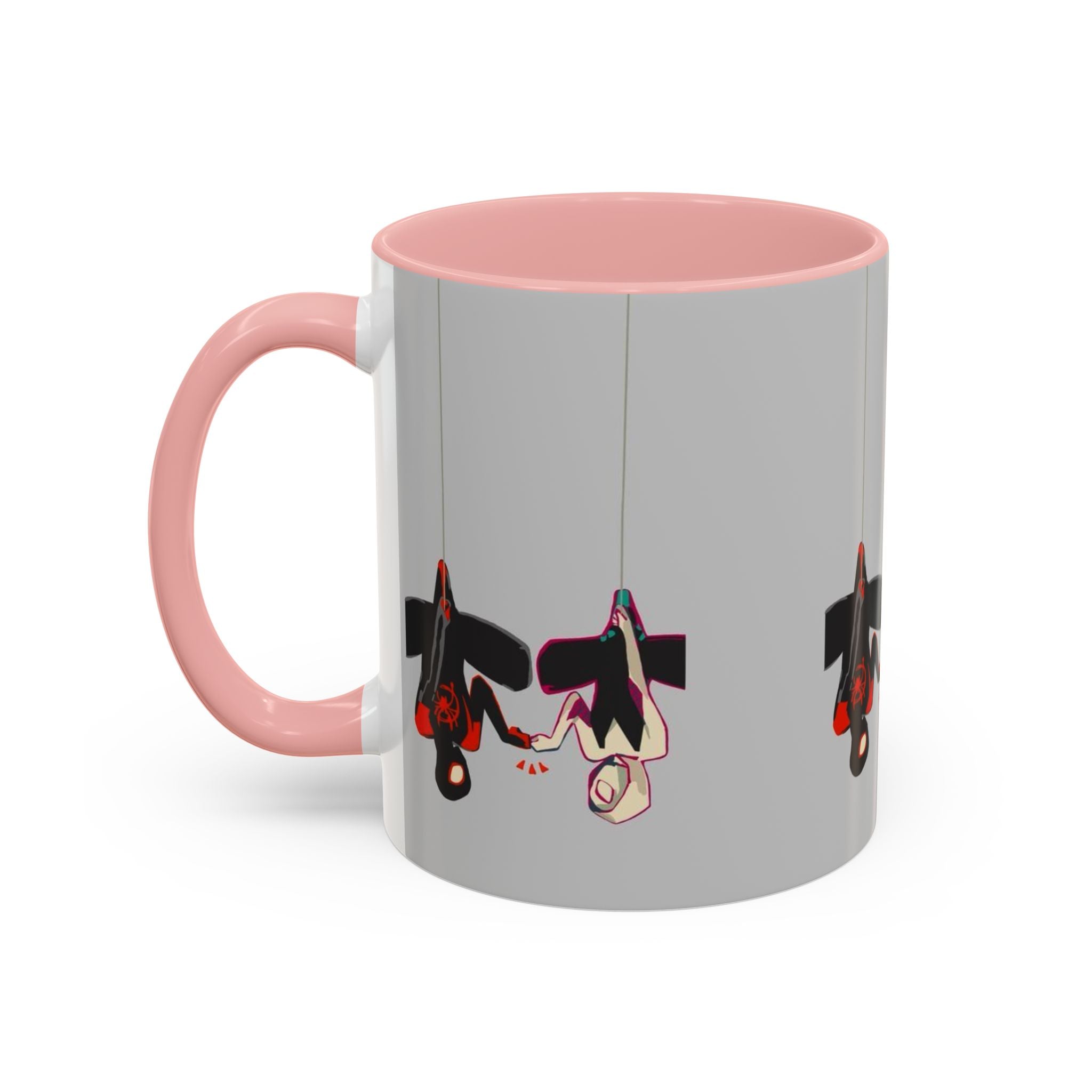 Hanging Penguin Accent Coffee Mug — Cute Couple Birds 11/15oz