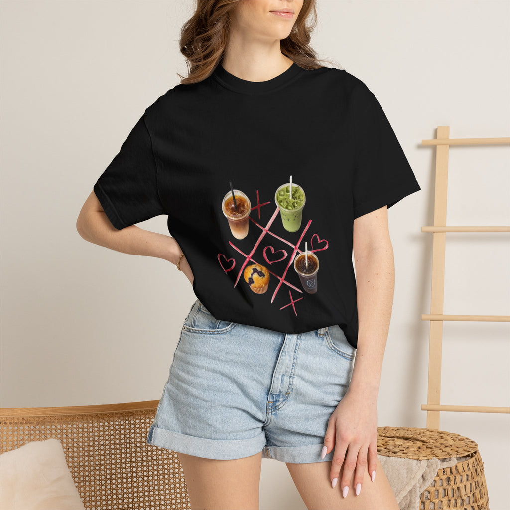Boba Tic-Tac-Toe T-Shirt — Cute Bubble Tea Graphic Tee