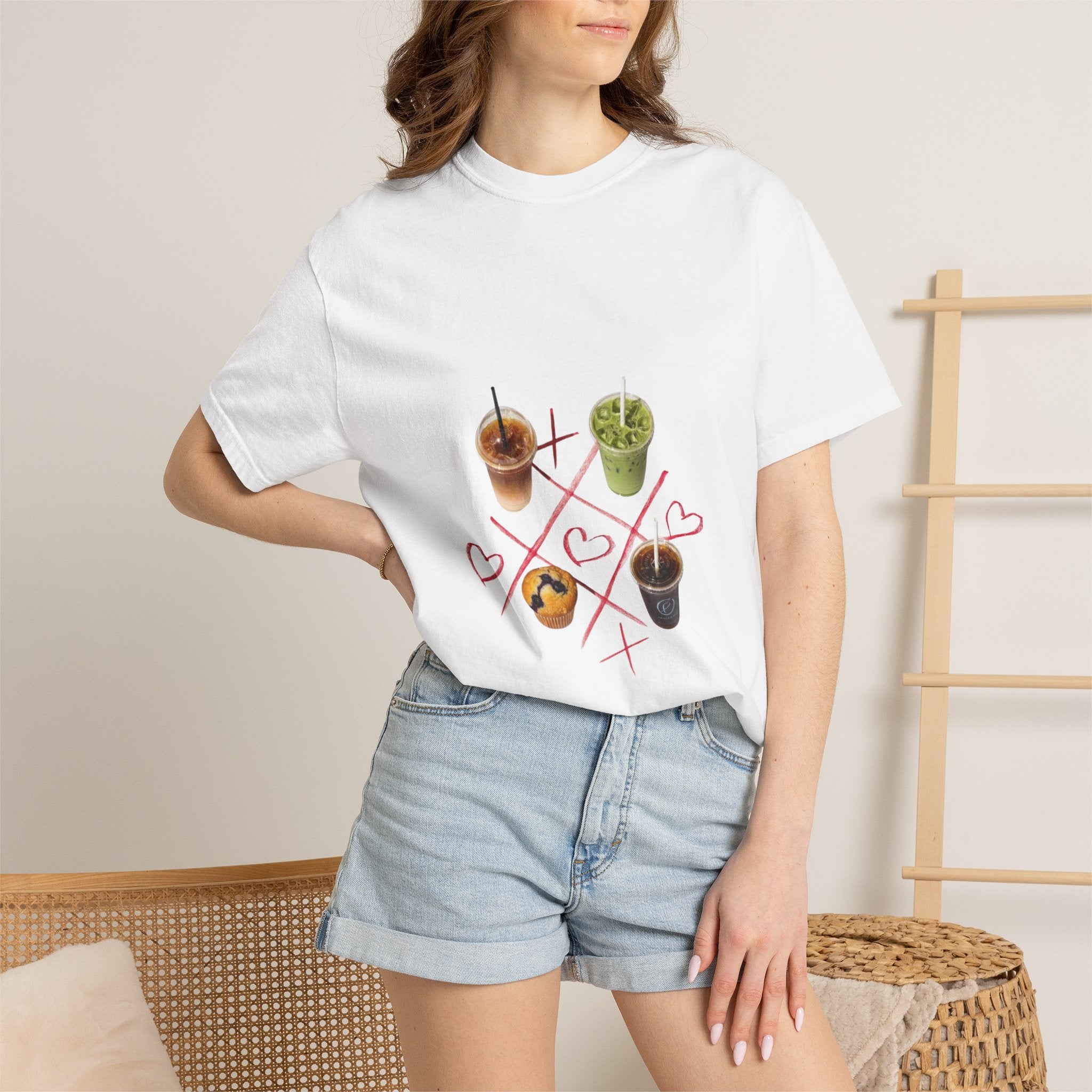 Boba Tic-Tac-Toe T-Shirt — Cute Bubble Tea Graphic Tee