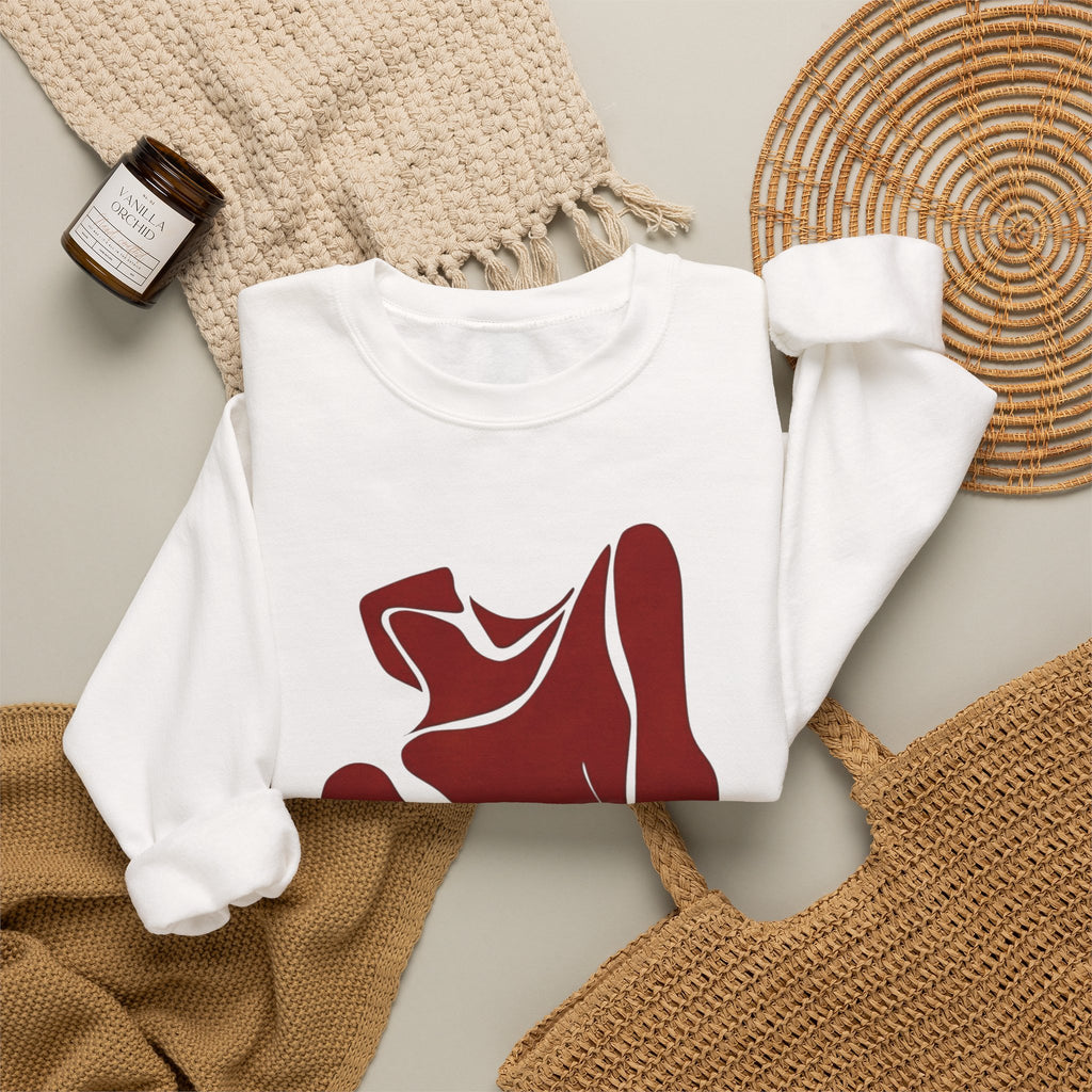 Abstract Rose Crewneck Sweatshirt