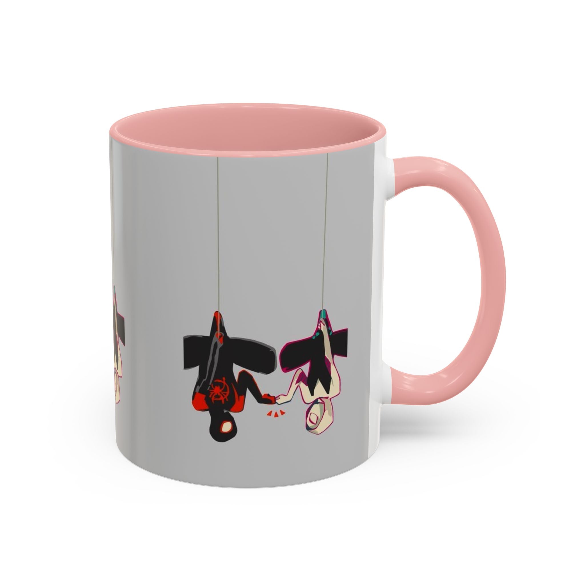 Hanging Penguin Accent Coffee Mug — Cute Couple Birds 11/15oz