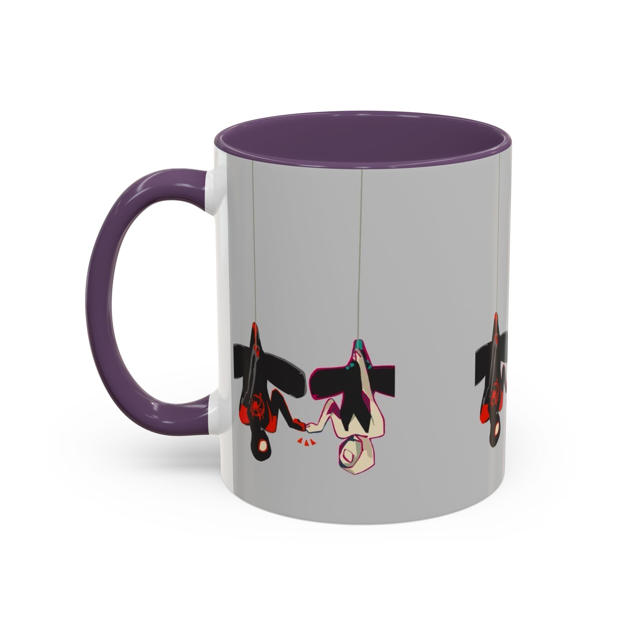 Hanging Penguin Accent Coffee Mug — Cute Couple Birds 11/15oz