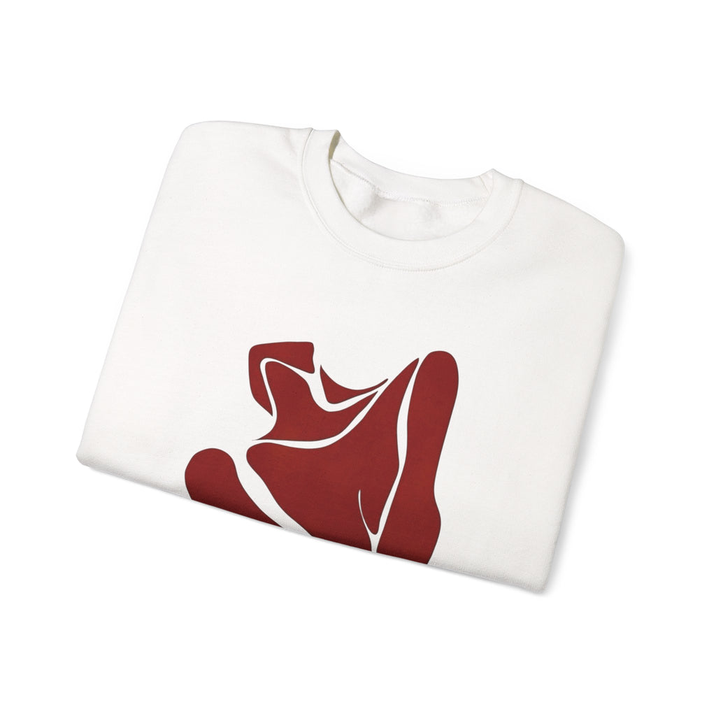Abstract Rose Crewneck Sweatshirt
