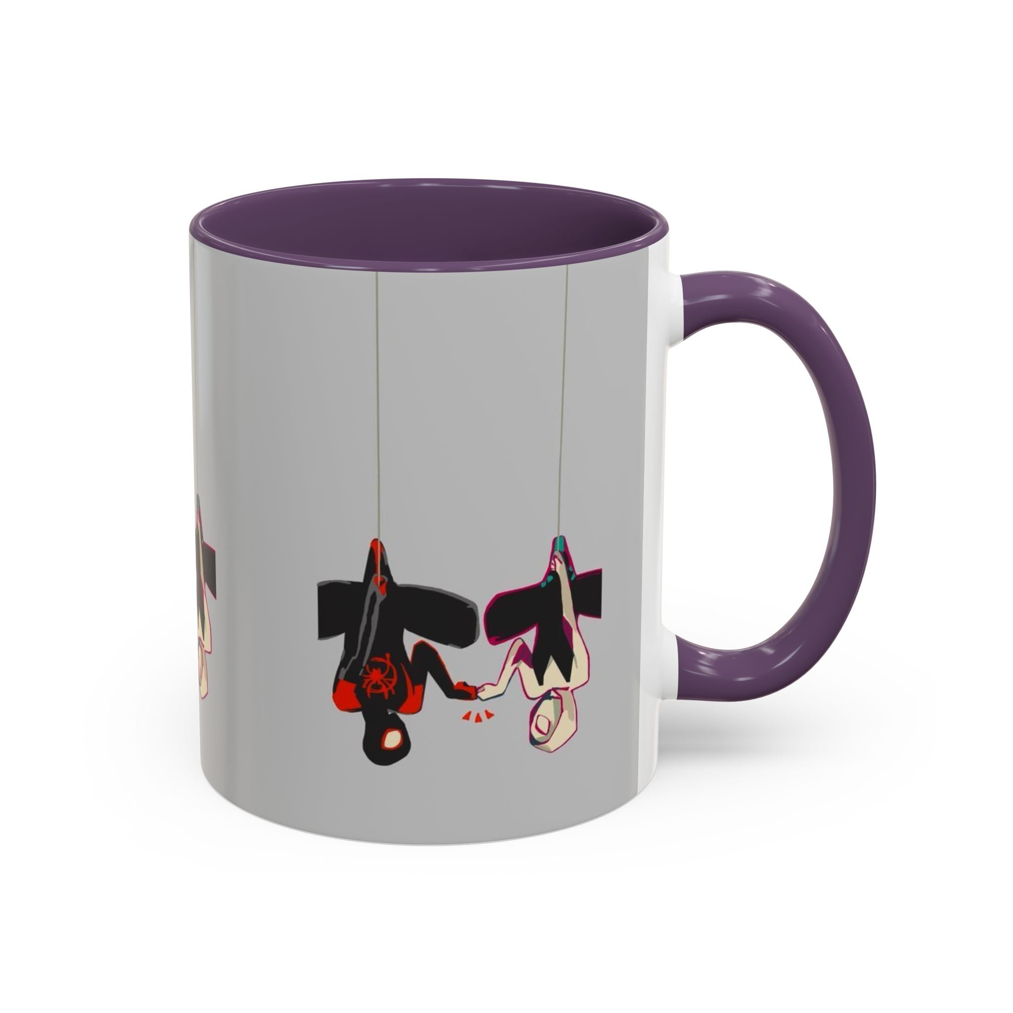 Hanging Penguin Accent Coffee Mug — Cute Couple Birds 11/15oz