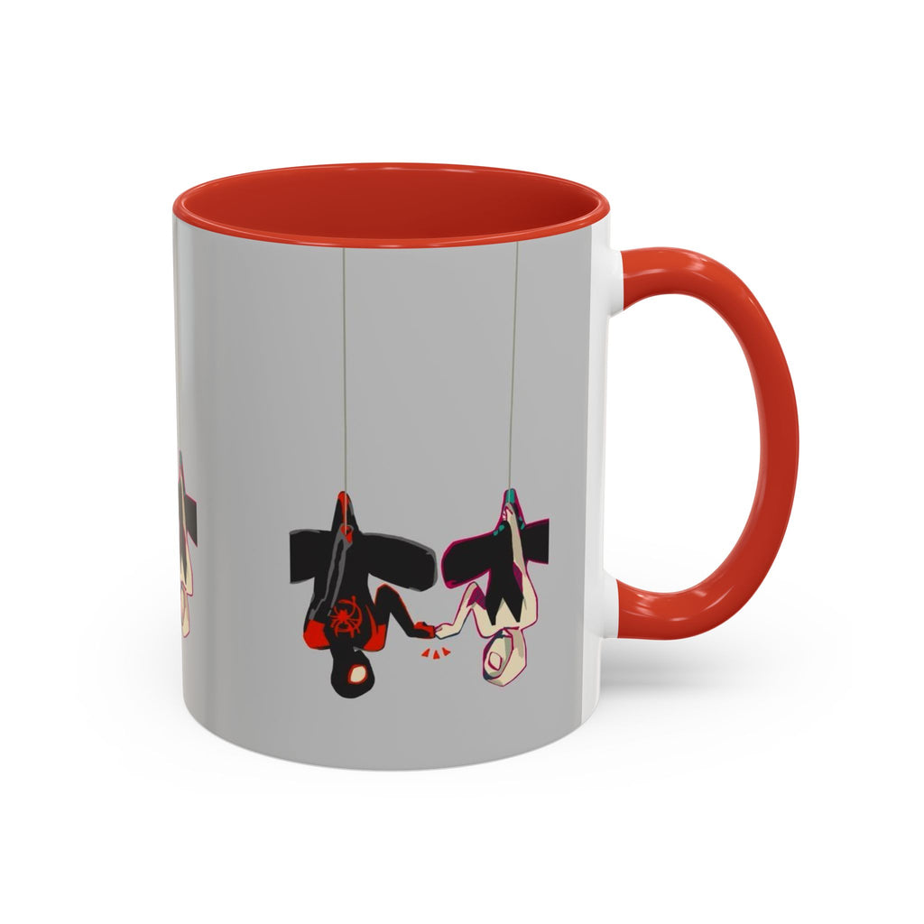 Hanging Penguin Accent Coffee Mug — Cute Couple Birds 11/15oz
