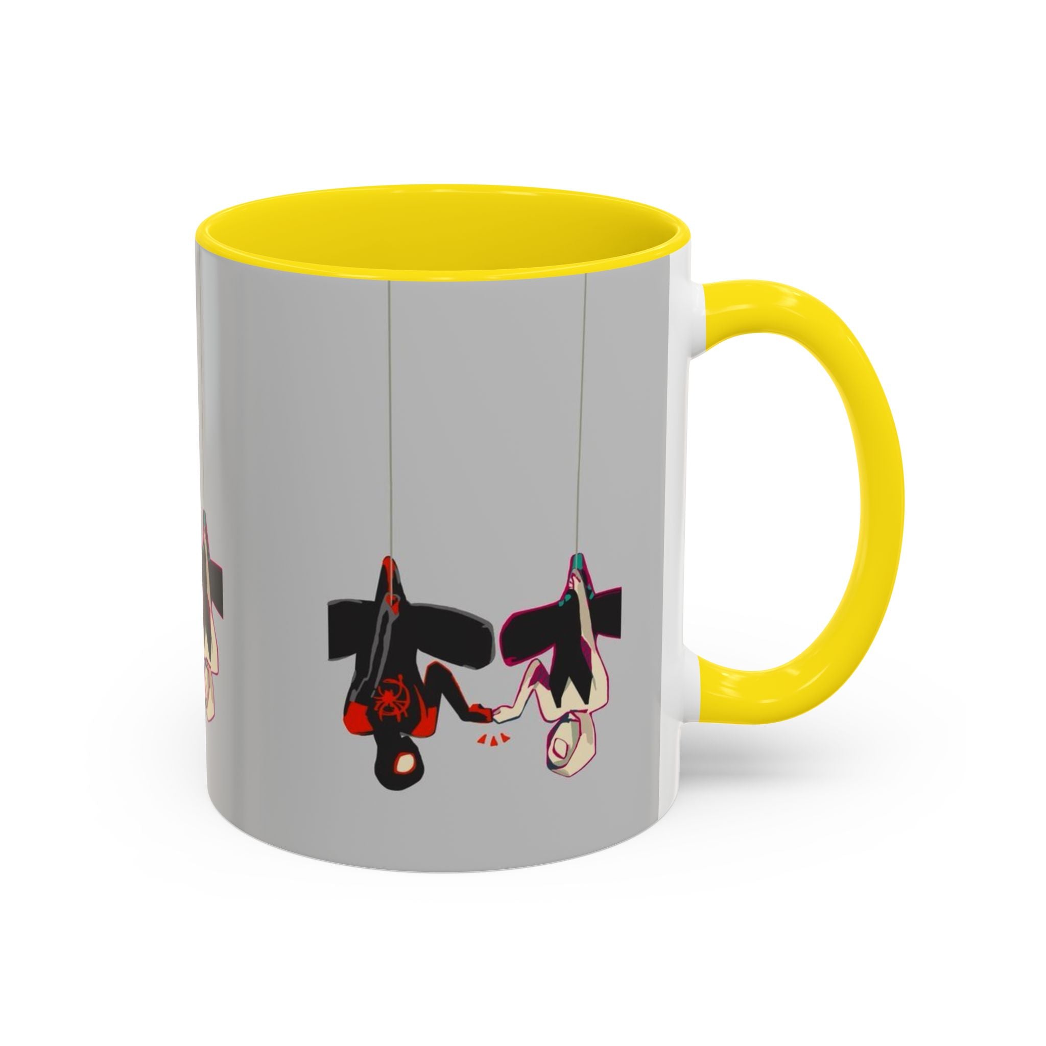Hanging Penguin Accent Coffee Mug — Cute Couple Birds 11/15oz
