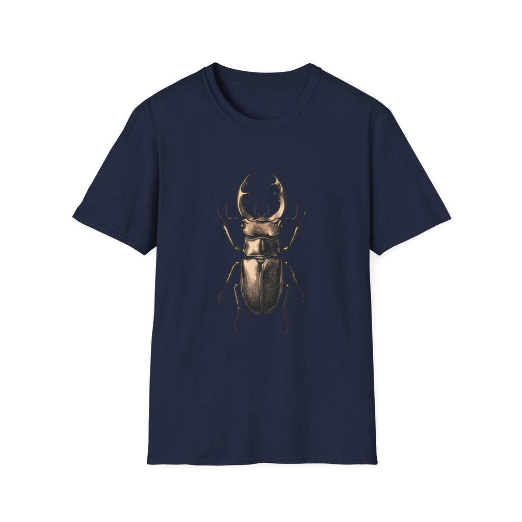 Stag Beetle Graphic T-Shirt — Vintage Insect Nature Tee