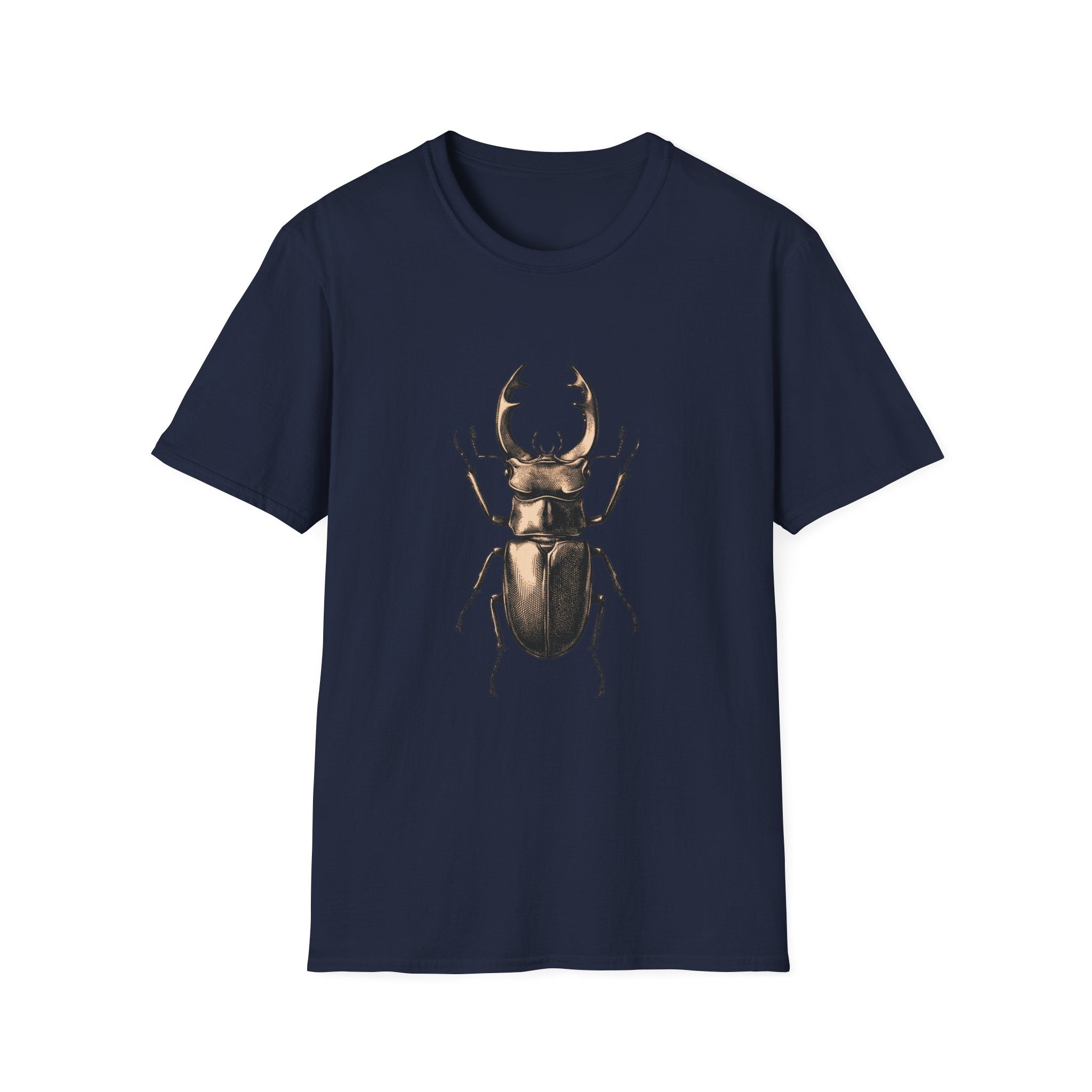 Stag Beetle Graphic T-Shirt — Vintage Insect Nature Tee