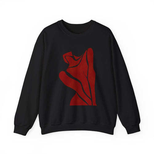Abstract Rose Crewneck Sweatshirt
