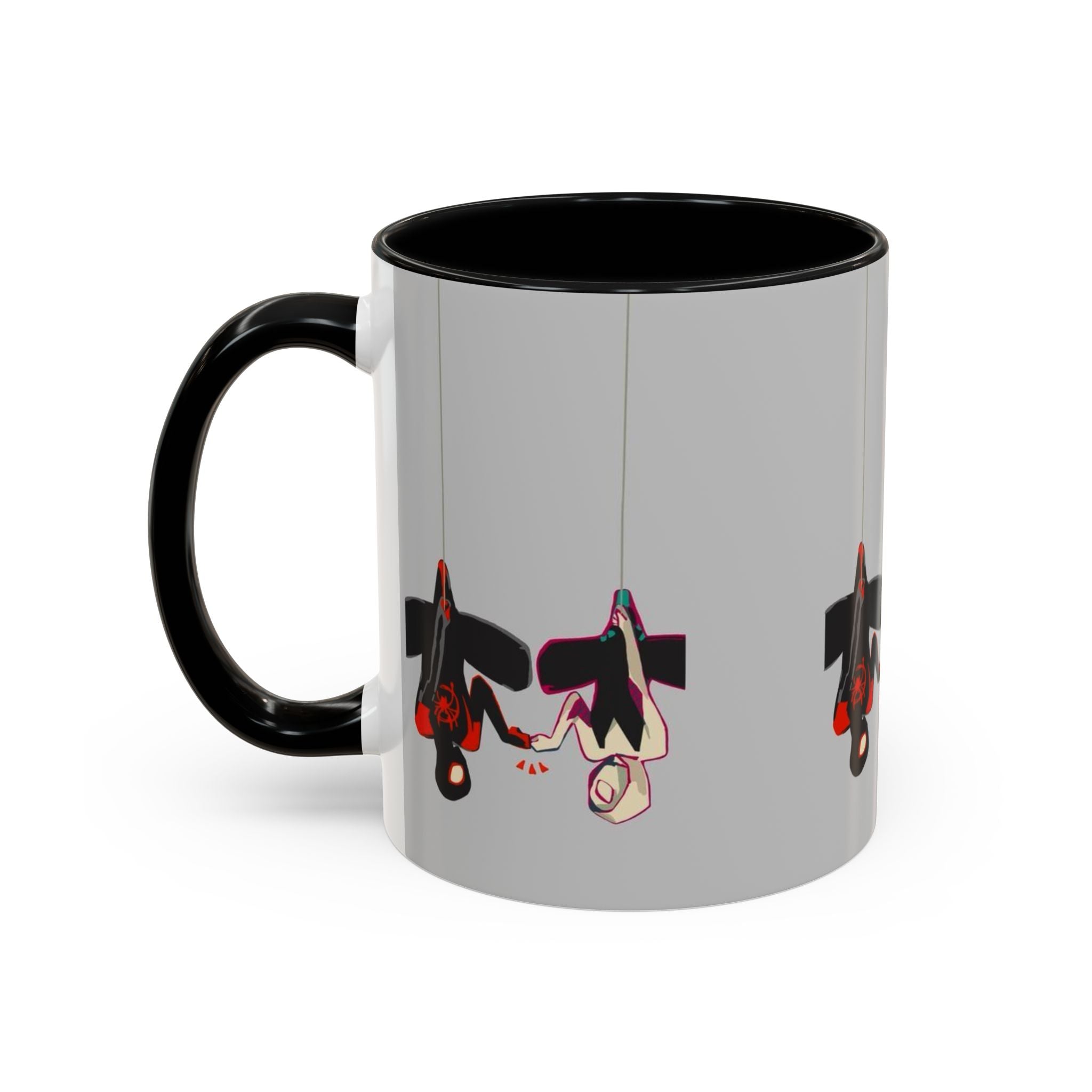 Hanging Penguin Accent Coffee Mug — Cute Couple Birds 11/15oz
