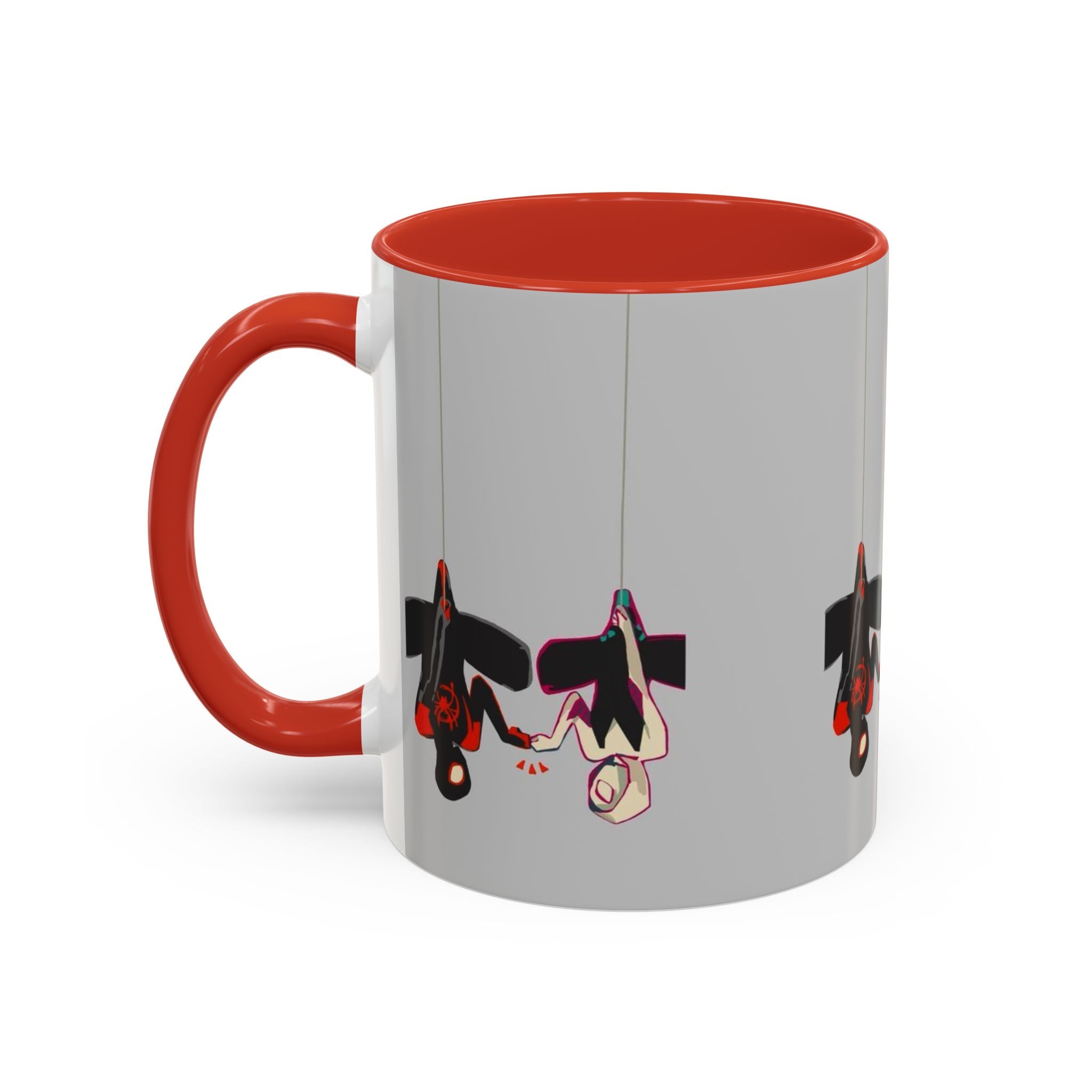 Hanging Penguin Accent Coffee Mug — Cute Couple Birds 11/15oz