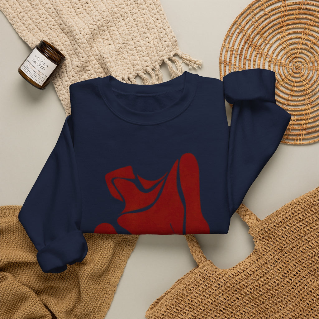 Abstract Rose Crewneck Sweatshirt