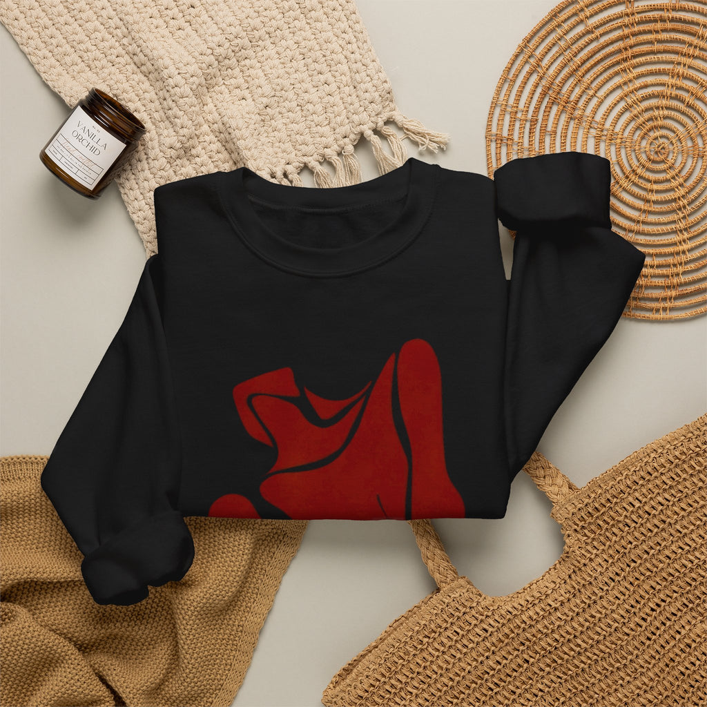 Abstract Rose Crewneck Sweatshirt