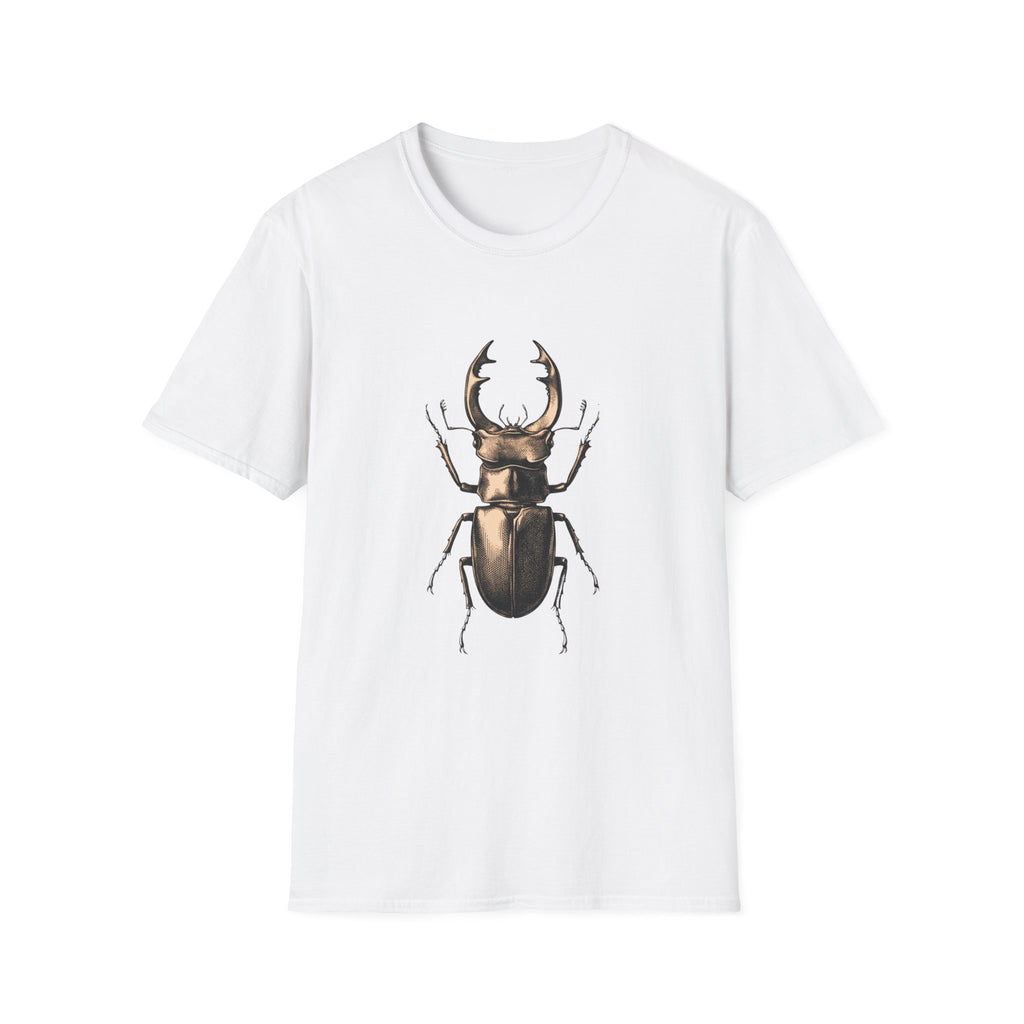 Stag Beetle Graphic T-Shirt — Vintage Insect Nature Tee