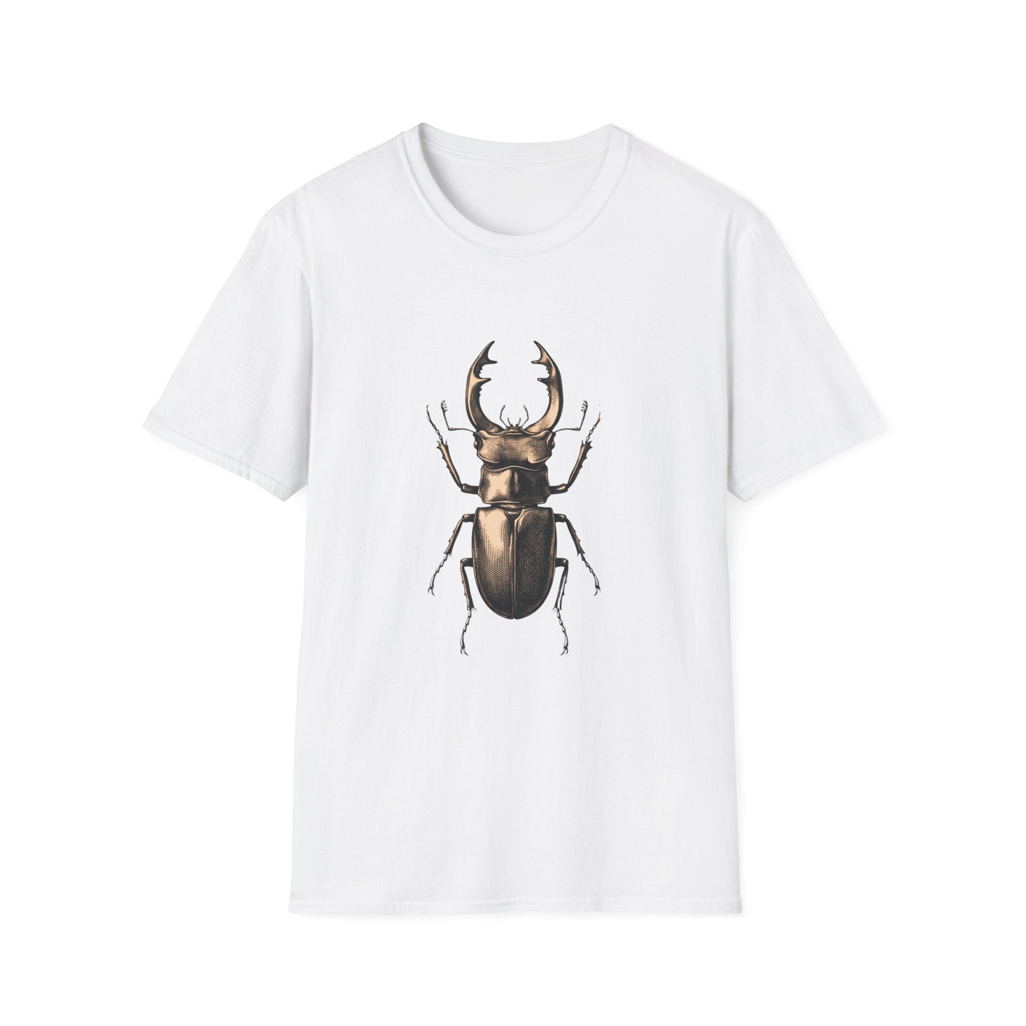 Stag Beetle Graphic T-Shirt — Vintage Insect Nature Tee