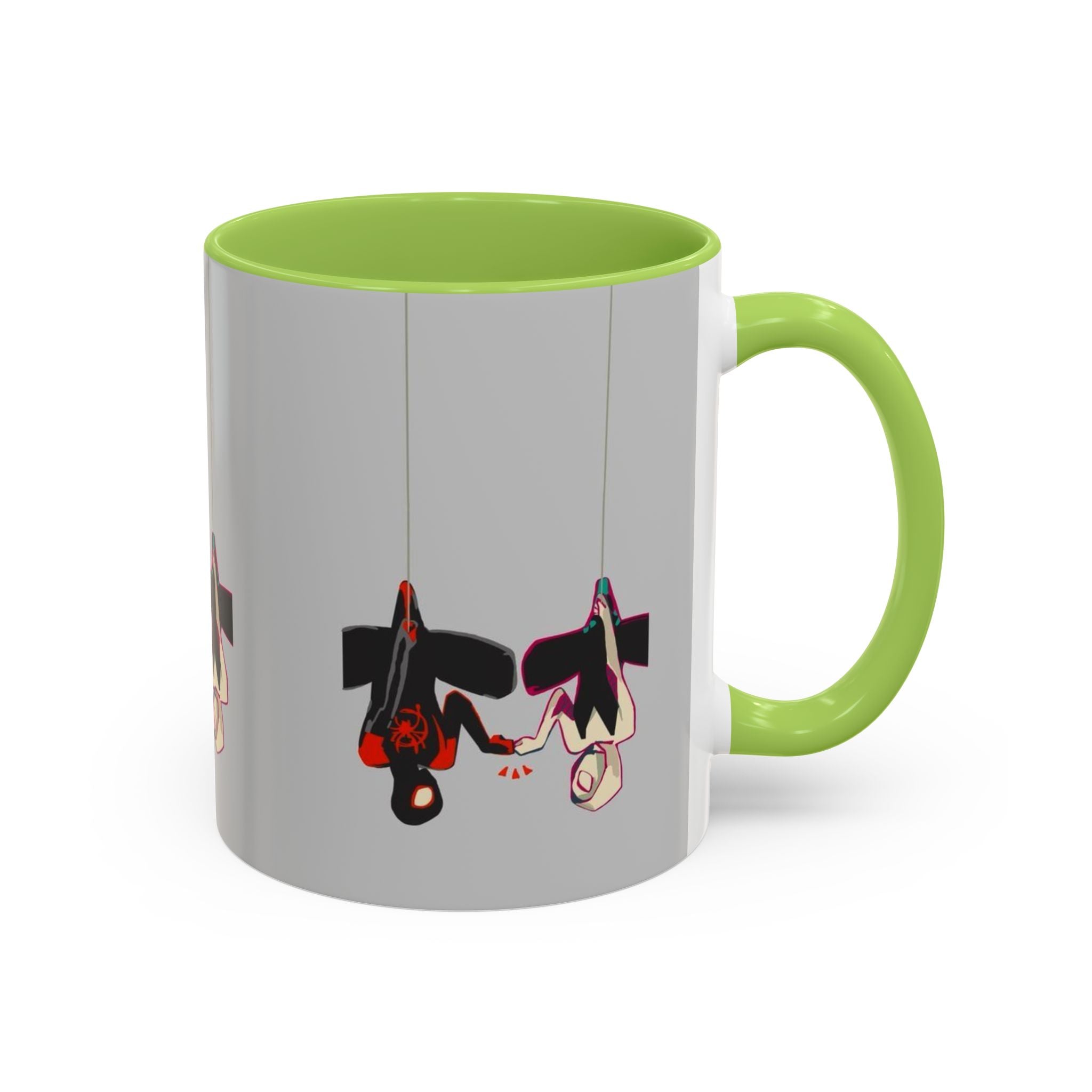 Hanging Penguin Accent Coffee Mug — Cute Couple Birds 11/15oz