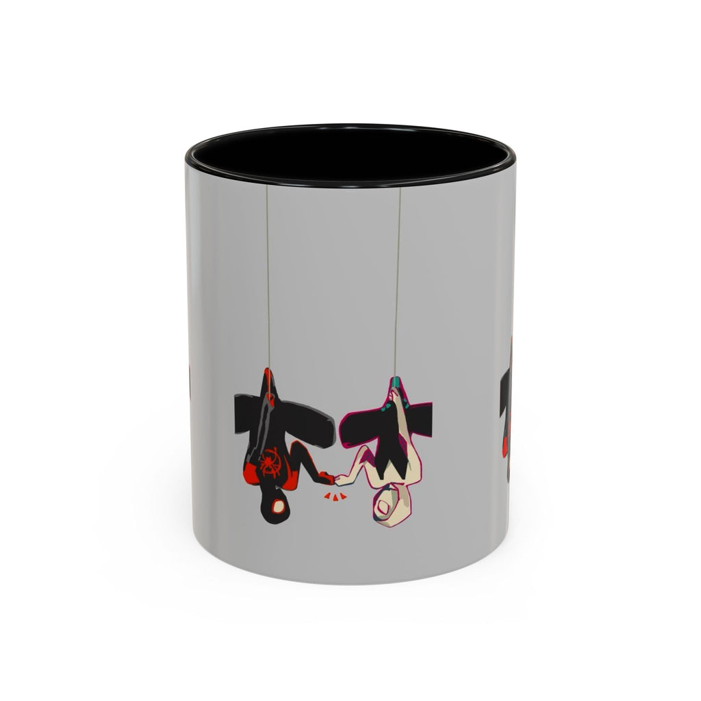 Hanging Penguin Accent Coffee Mug — Cute Couple Birds 11/15oz