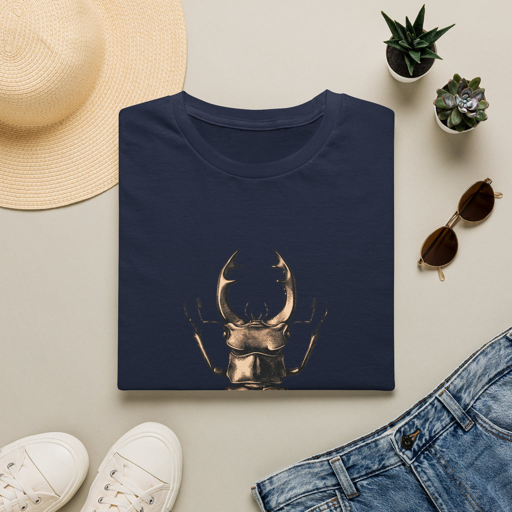 Stag Beetle Graphic T-Shirt — Vintage Insect Nature Tee