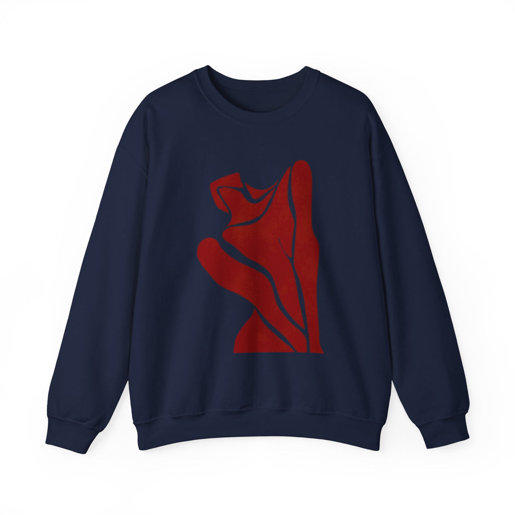 Abstract Rose Crewneck Sweatshirt