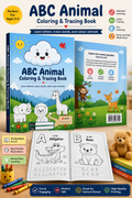 ABC Animal Coloring & Tracing Book